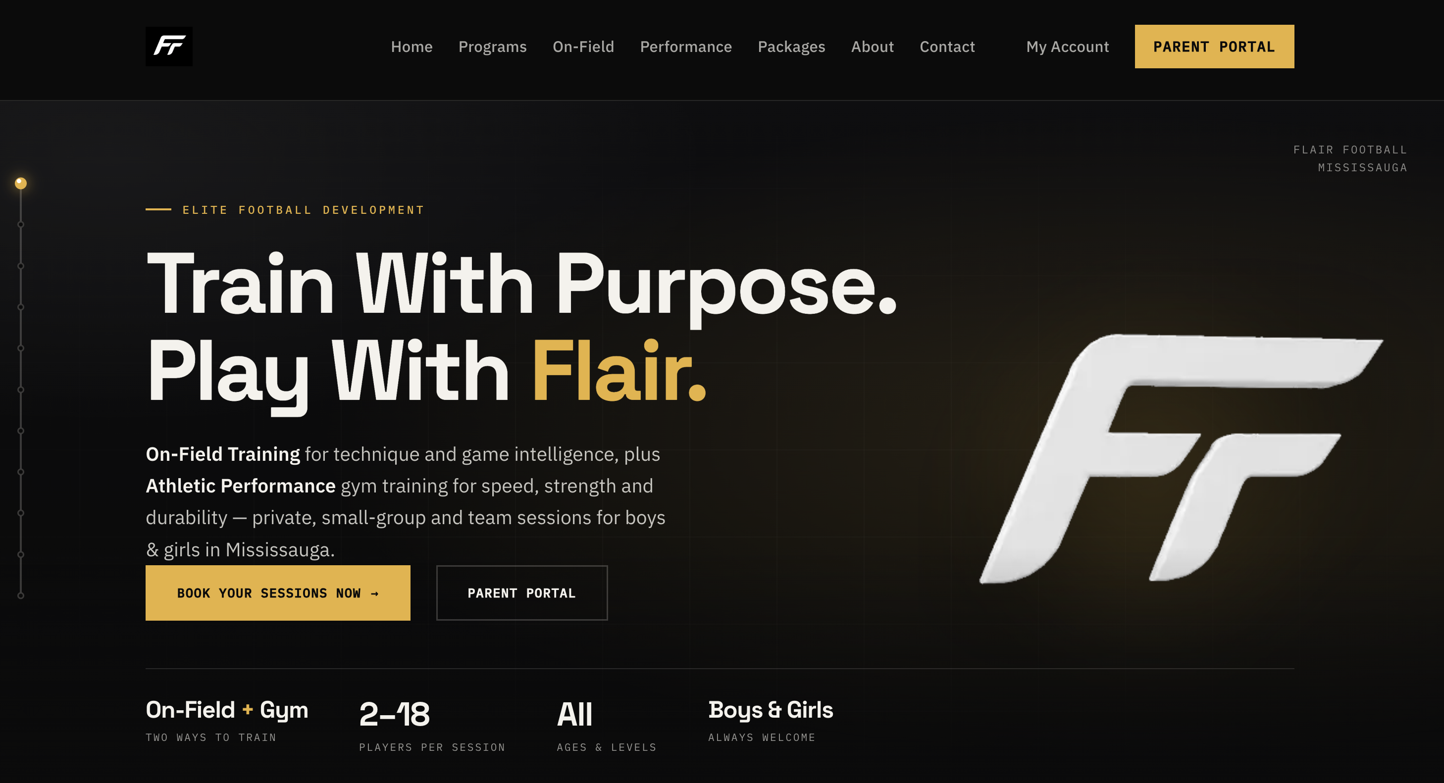 Flair Football website