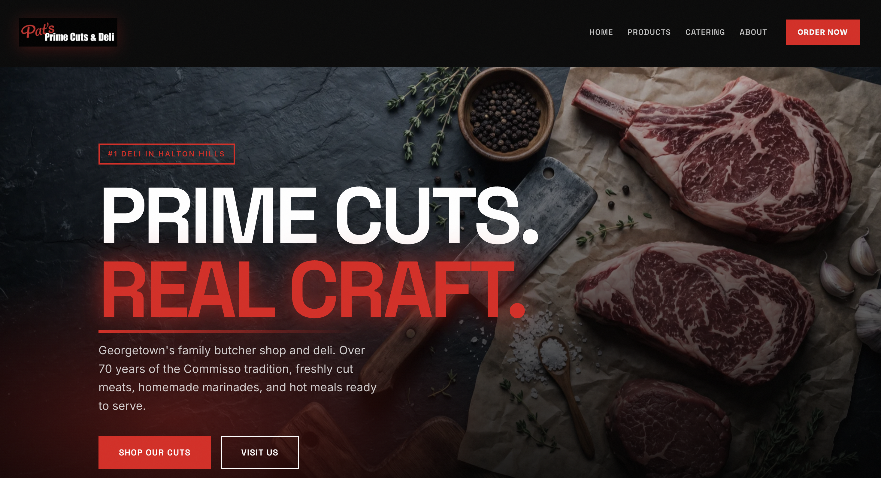 Pat's Prime Cuts website