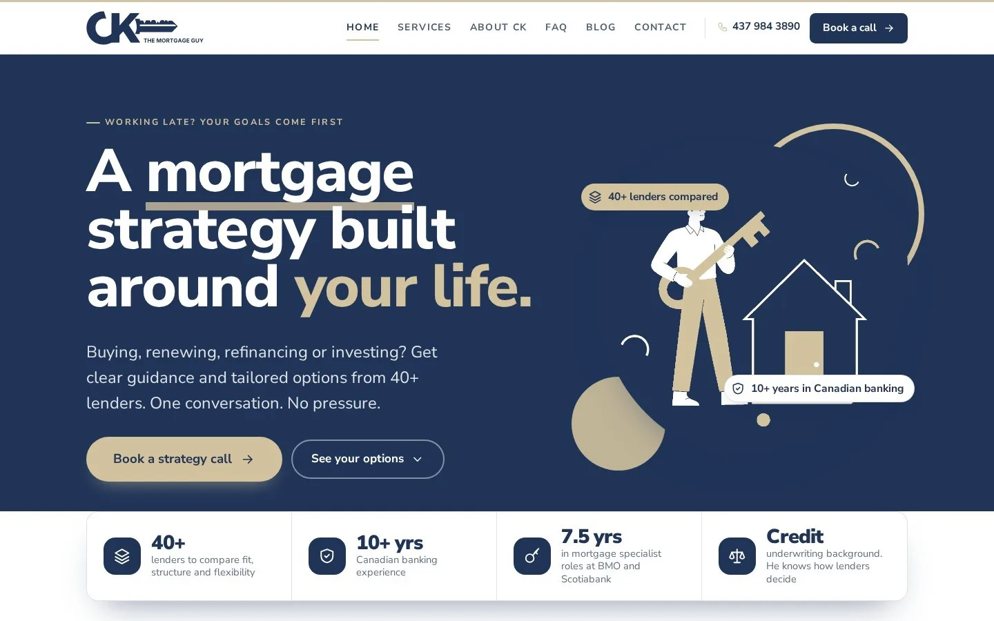 CK The Mortgage Guy website on a desktop