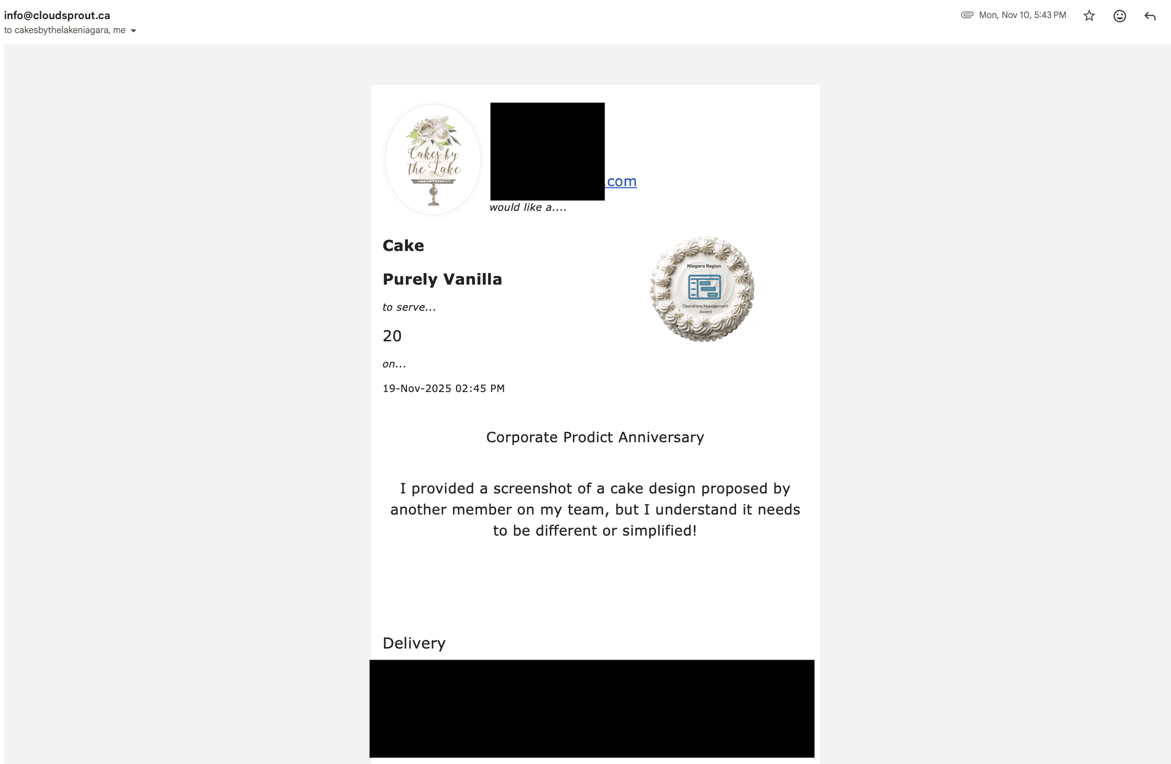 Cakes by the Lake Niagara image