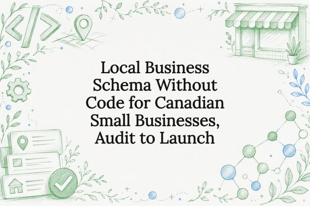 Decorative local business schema title card