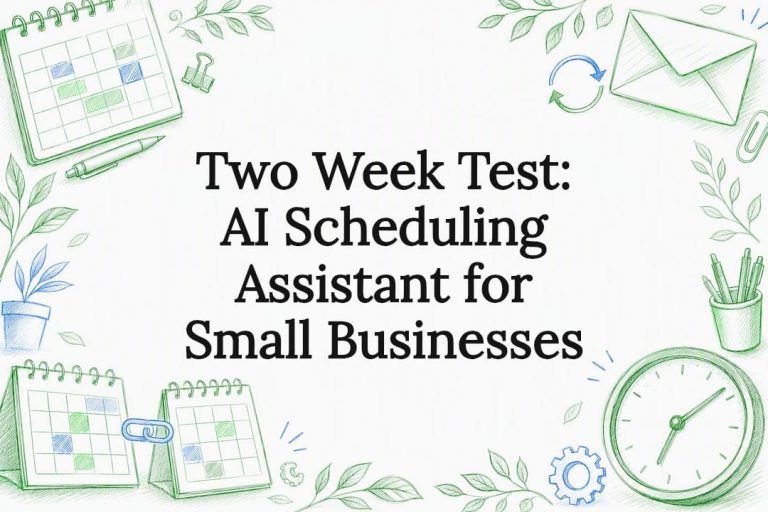 Two Week Test: AI Scheduling Assistant for Small Businesses