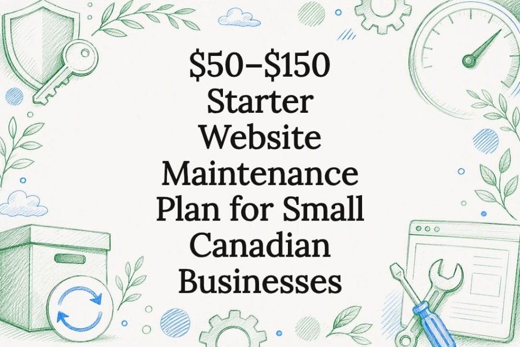 Website maintenance plan title card