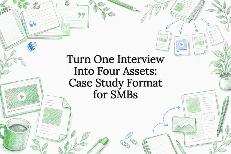 Turn One Interview Into Four Assets: Case Study Format for SMBs