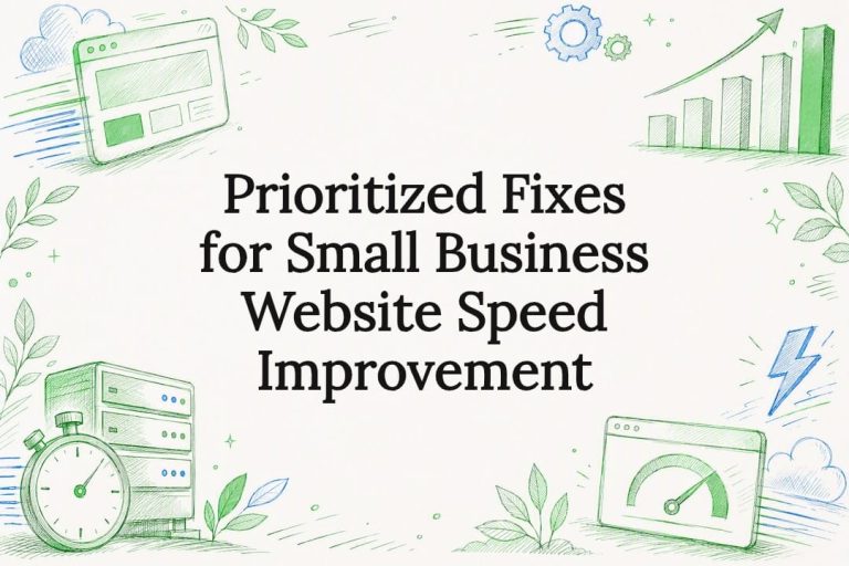 Prioritized Fixes for Small Business Website Speed Improvement