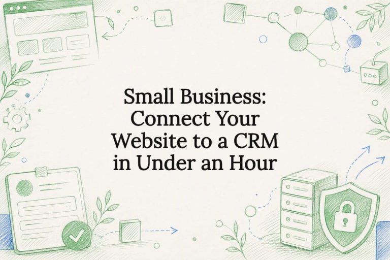 Small Business: Connect Your Website to a CRM in Under an Hour