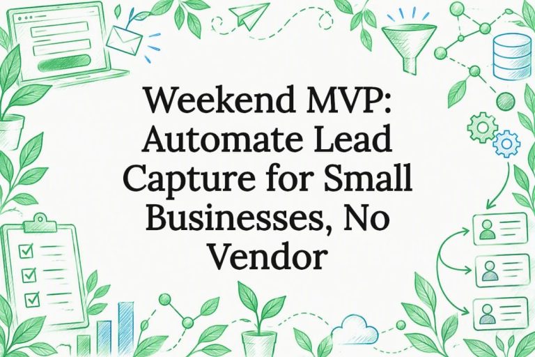 Decorative lead capture automation title card