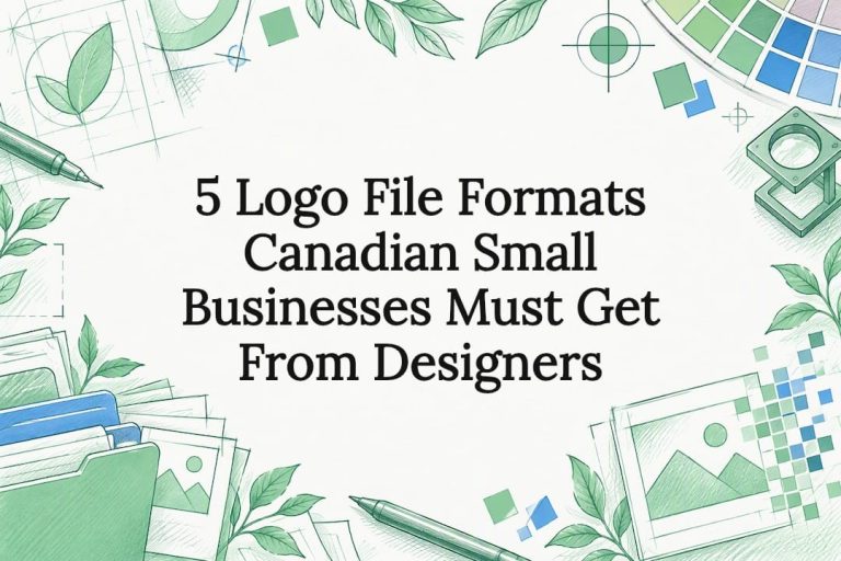 Decorative logo file formats title card